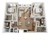 Floor plan at Element 47 by Windsor, 2180 N. Bryant St., 80211